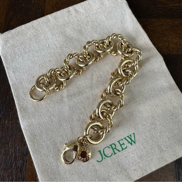 J. Crew Elegant Gold Chain Bracelet - Picture 1 of 5